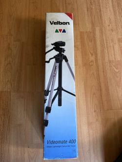 Velbon Videomate 400 Aluminum Adjustable Camara Tripod Ext. 5 Feet With Panhead