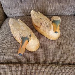 Wooden Pair Of Ducks