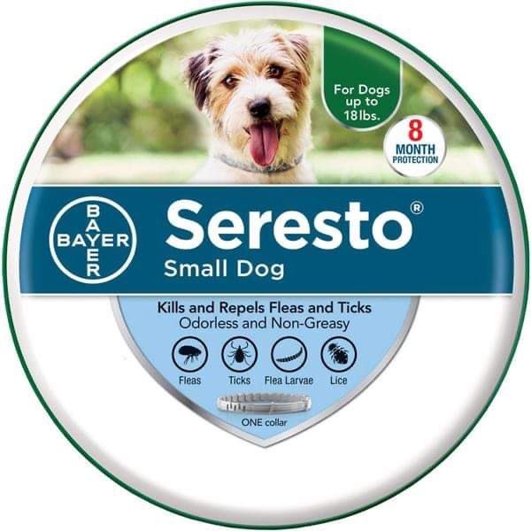Seresto 8 Month Flea & Tick Prevention Collar for Small Dogs