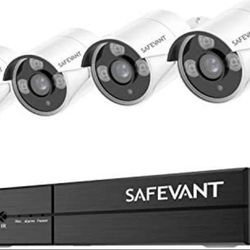 4 Channel 5MP Security Camera System with 4pcs 1080p Cameras , 1TB hard drive