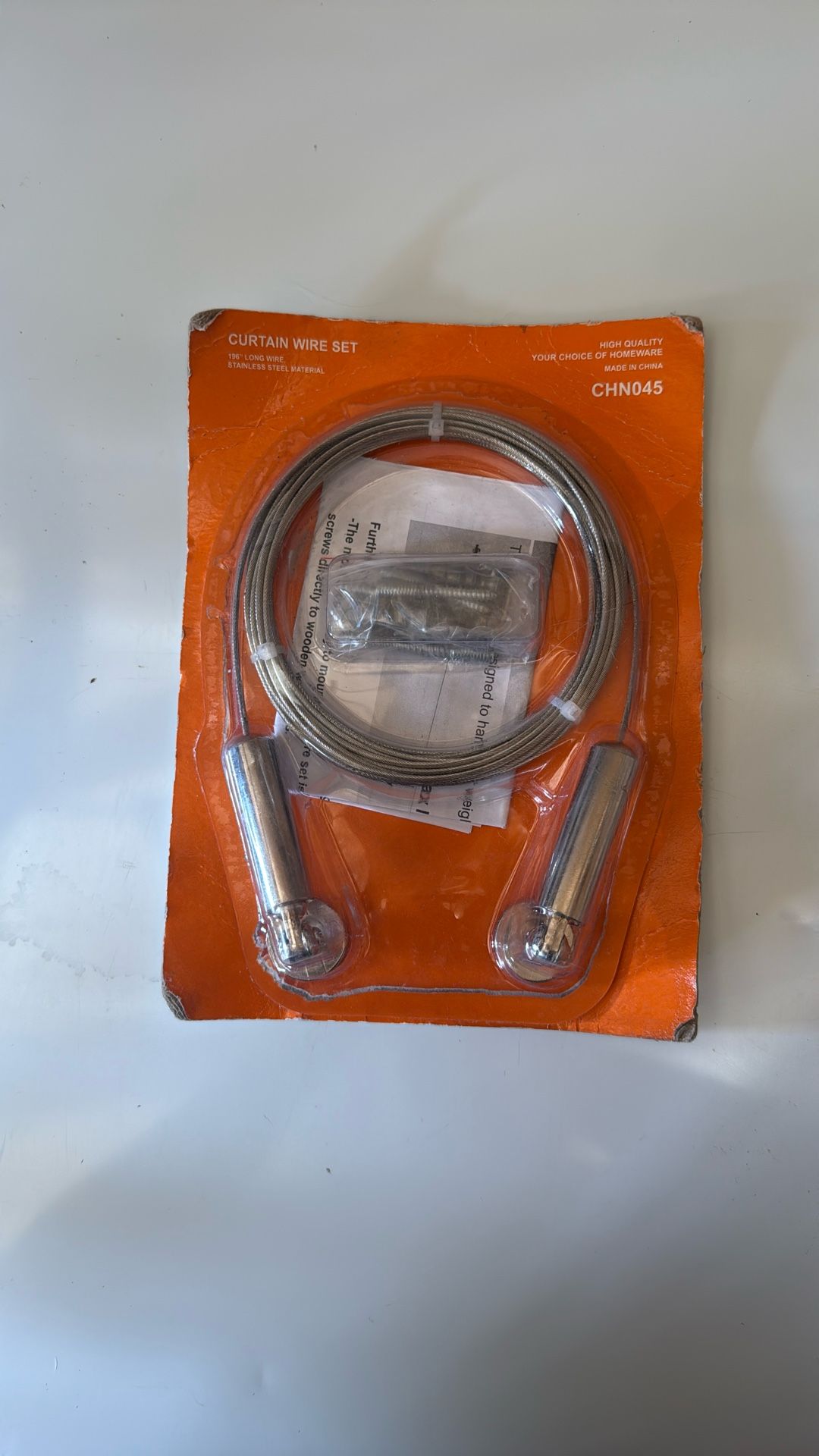 Curtain Wire Rod 196in/ Almost 5meters