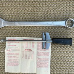 Sears Craftsman Torque Wrench or Big A #!  Open End-Box Wrench 1 1/2”. * See Description For Individual Prices 