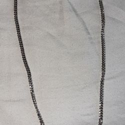 Jaxon 22 Inch Cuban 3mm Silver Chain