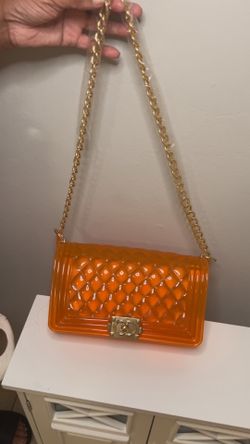 Orange jelly purse