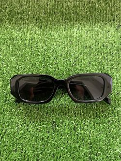 Prada Milano Black Rectangle Sunglasses w/ Box Unisex