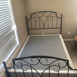 Full Size Bed Frame With Headboard and Footboard