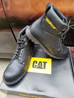CATERPILLAR WORKS BOOTS WITH STEEL TOE [ CON CASQUILLOS] ONLY SIZE,14 $65. PLEASE SOLO PERSONAS INTERESADAS THANKS 
