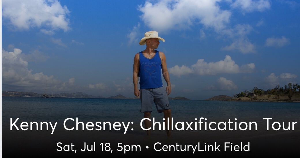4 tickets to Kenny Chesney at CenturyLink 214