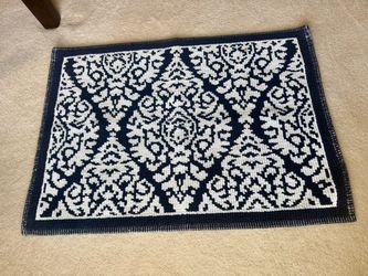Blue and White Rug