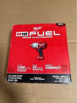 Milwaukee M18 Fuel Brushless Cordless 1/2” High Torque Impact Wrench Tool Only