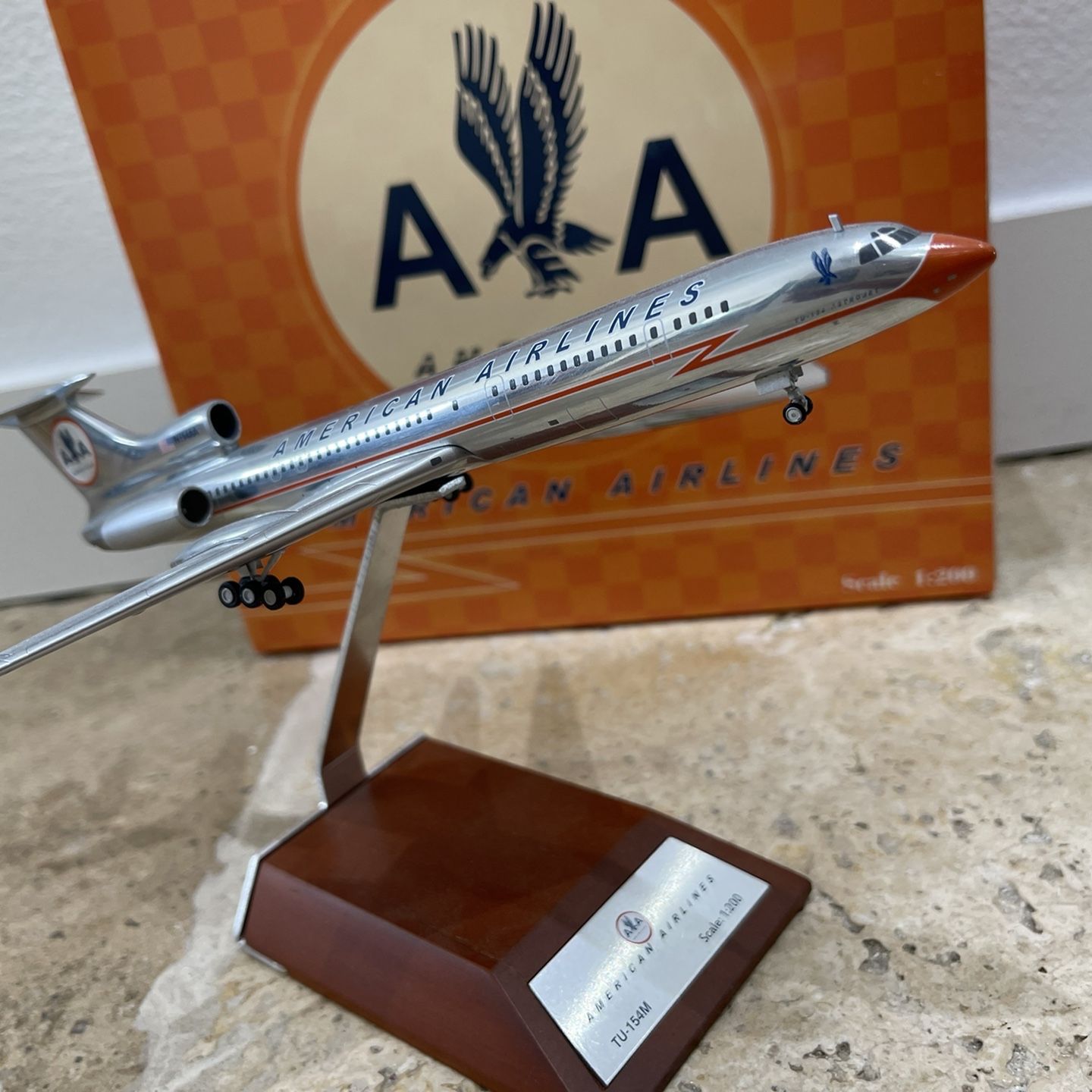 Airplane, American Airlines, TU-154, JC Wings, 1:200 for Sale in