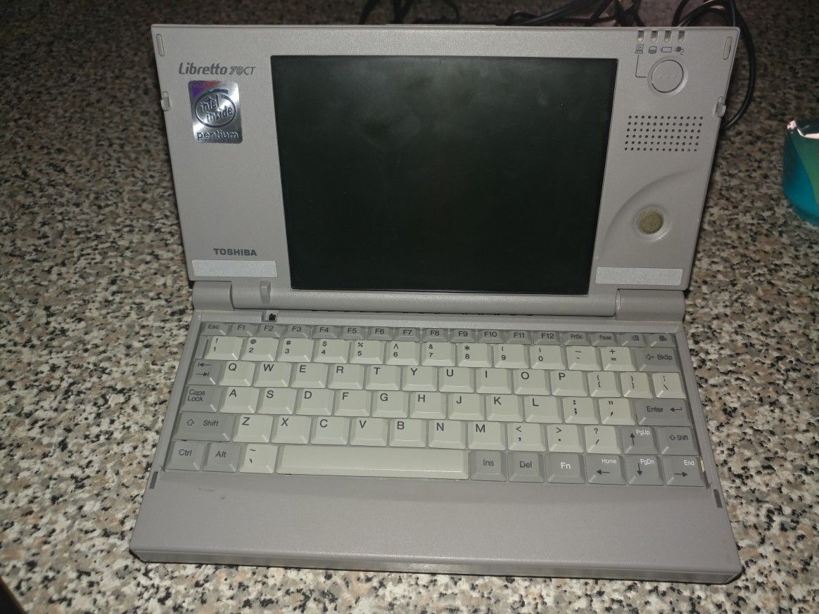 Antique Toshiba Libretto Laptop