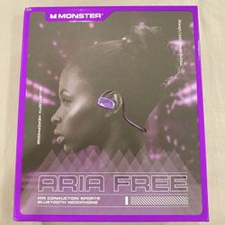 NEW Aria Free Monster Bluetooth headphones gift