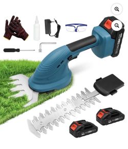 Tidymend Grass Shear 2-in-1, 2 Batteries