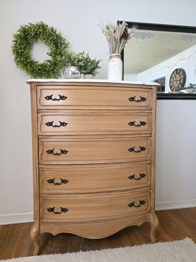 Tall French Provincial Dresser