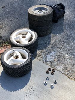 Mower wheels ,, great shape. Murray/craftsman