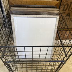 16” X 20” Empty Picture Frames Glass, And White Foam Backing