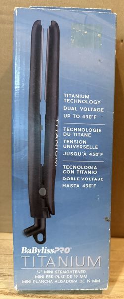 Baby kiss Pro Titanium 3/4 Mini Hair Straightener Black