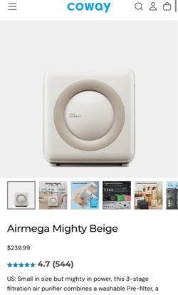 Coway Airmega Mighty Air Purifier Beige