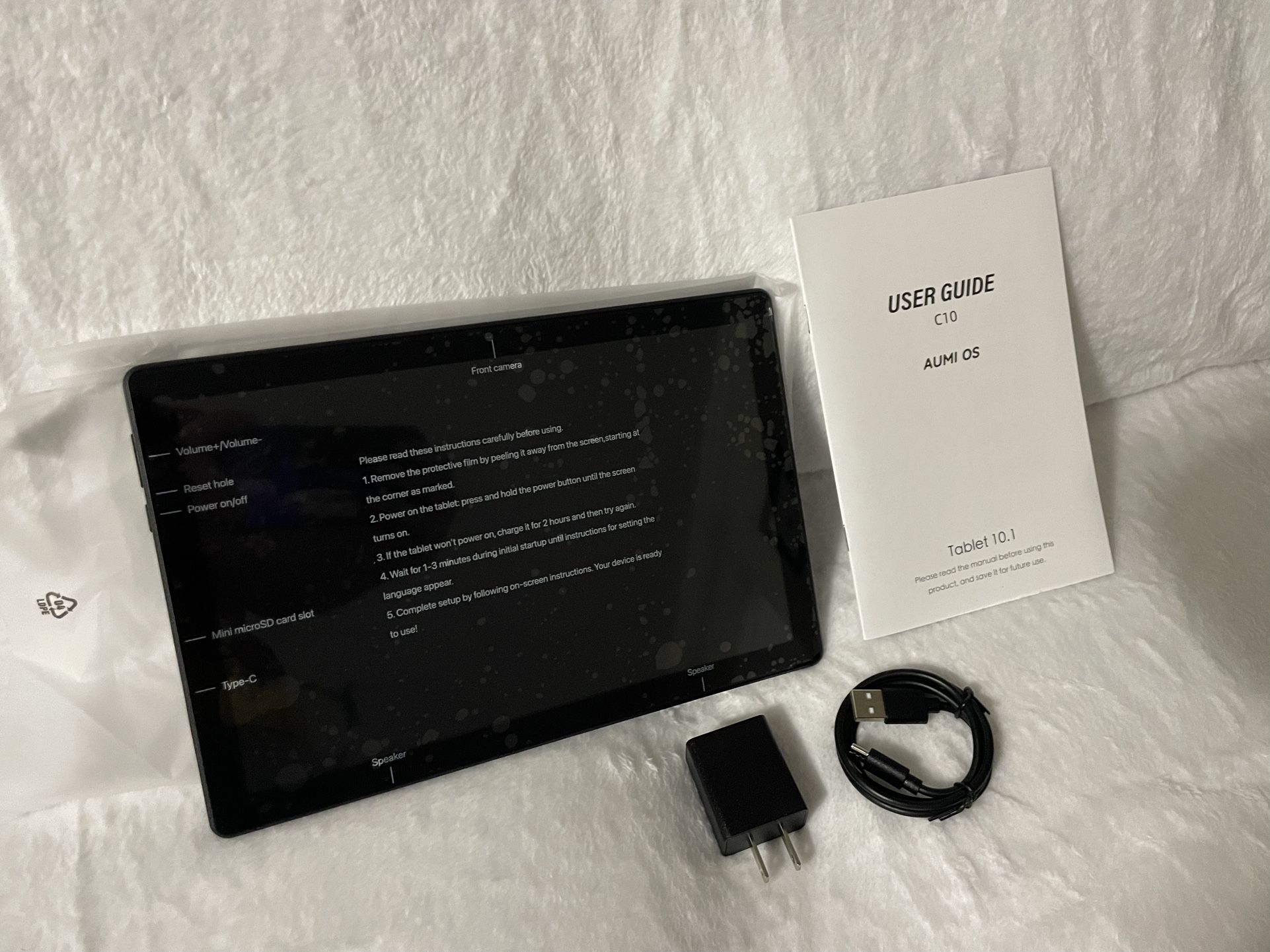 Aumios C10 Android 14 Octa-core ARM Cortex TM-A55 Tablet 10.1