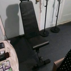 An YOKER  FOLDING WORKOUT BENCH 