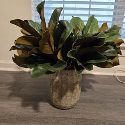 Vase With Faux Plant  