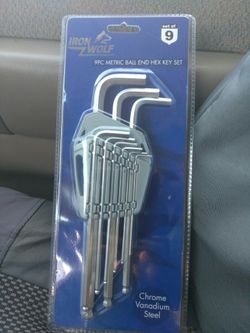IRON WOLF 9 PC BALL END HEX KEY SET
