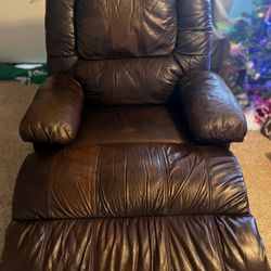 Franklin Furniture Brown Leather Recliner