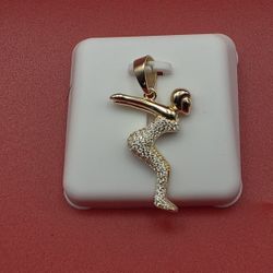 ✨ Moissanite Figure Pendant | Solid 925 Silver | 0.75 CTW