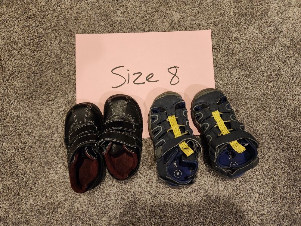 Little Boys Shoes For Sale, Size 8, 9, 10, 11 &12