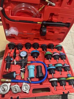 New Radiator Pressure Tester & Vac system 28-Pcs Universal