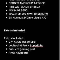 Full Gaming PC Setup