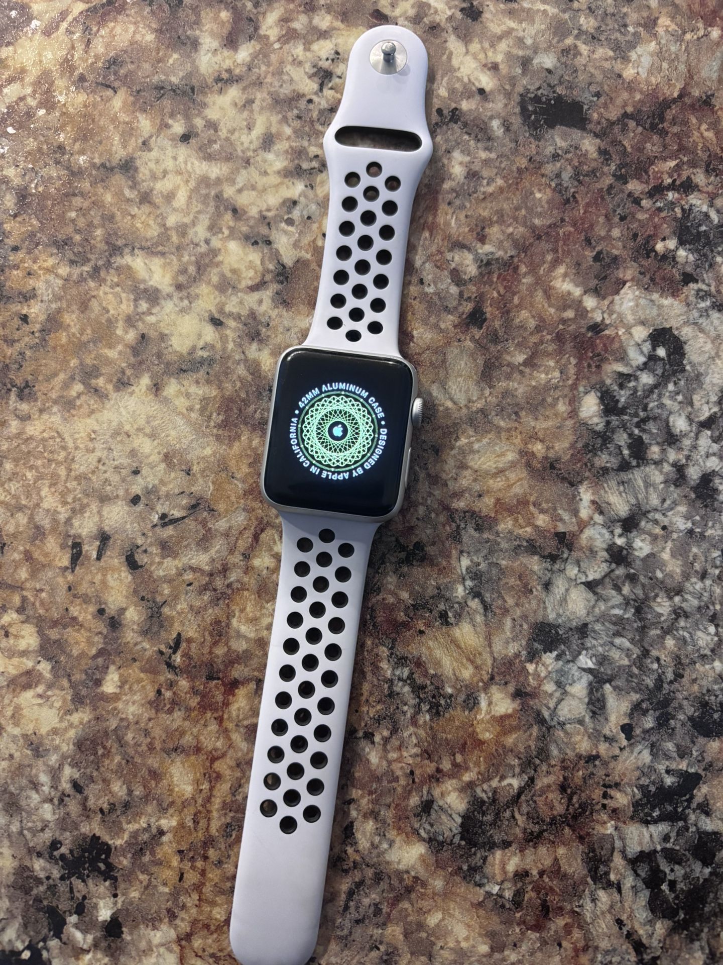 Restored Watch Nike+ Series 42mm Apple Space Gray Aluminum Case  Anthracite/White Nike Sport Band MQL42LL/A (Refurbished)