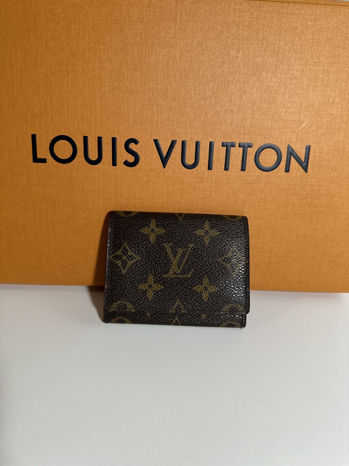 Auth LV Monogram Card Wallet