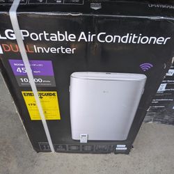 New LG 10,000 (DOE) BTU 115-Volt Portable Air Conditioner Cools 450 sq. ft. with Dual Inverter,Wi-Fi and Remote