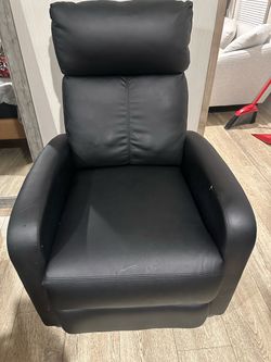 Faux Leather Recliner Chair
