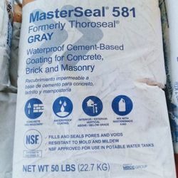 MASTER SEAL 581 CEMENT BASED COATING FOR CONCRETE, BRICK AND MASONRY $49 EACH ONE, ORLANDO 32839