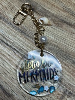 Mermaid Resin Keychain/Purse Charm