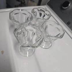 Set Of 4 Ice Cream Cups