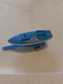 vintage Matchbox Lesney #9 Boat and Trailer.