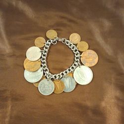 VINTAGE  Coin Bracelet