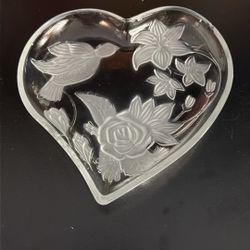 heart Shaped Glass Dish, Mikasa