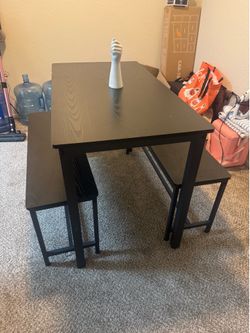 Table for 4 with benches
