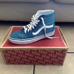 Vans Sk8 Hi Turquoise Size 5 1/2 In Men