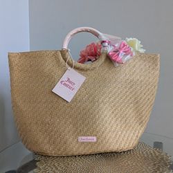 Juicy Couture Straw Tote Bag 