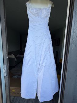 White Beaded Wedding Gown