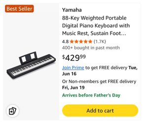 yamaha P45 portable piano bundle