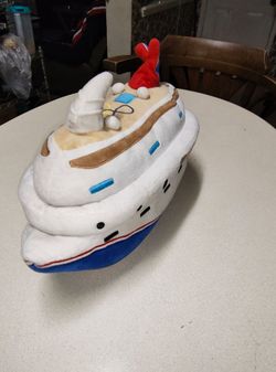 Vintage Carnival Cruise Line Plush Ship Toy