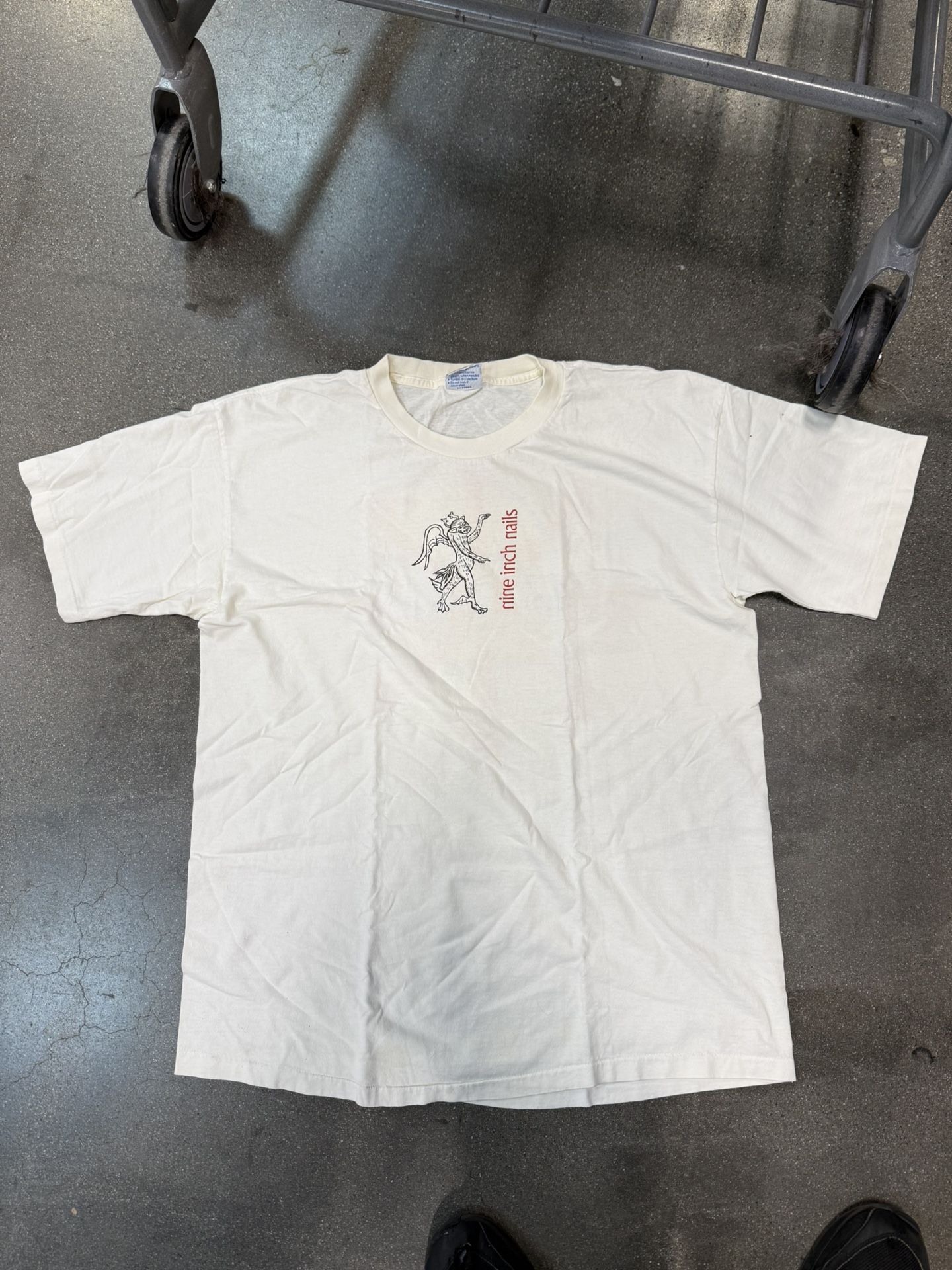 Vintage 1995 Nine Inch Nails Single Stitch Band T Shirt XL