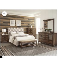 New King Bedroom Set 4 Pieces 